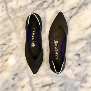 Rothy’s - Pointed Toe Flats, Black (Size 6)